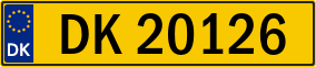 Trailer License Plate